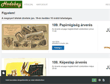 Tablet Screenshot of hodobay.hu